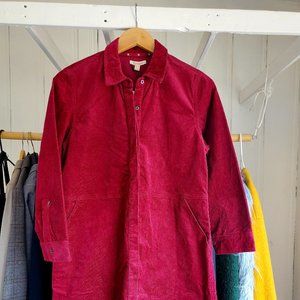 Barbour Coastal Collection Red Corduroy Dress size 6